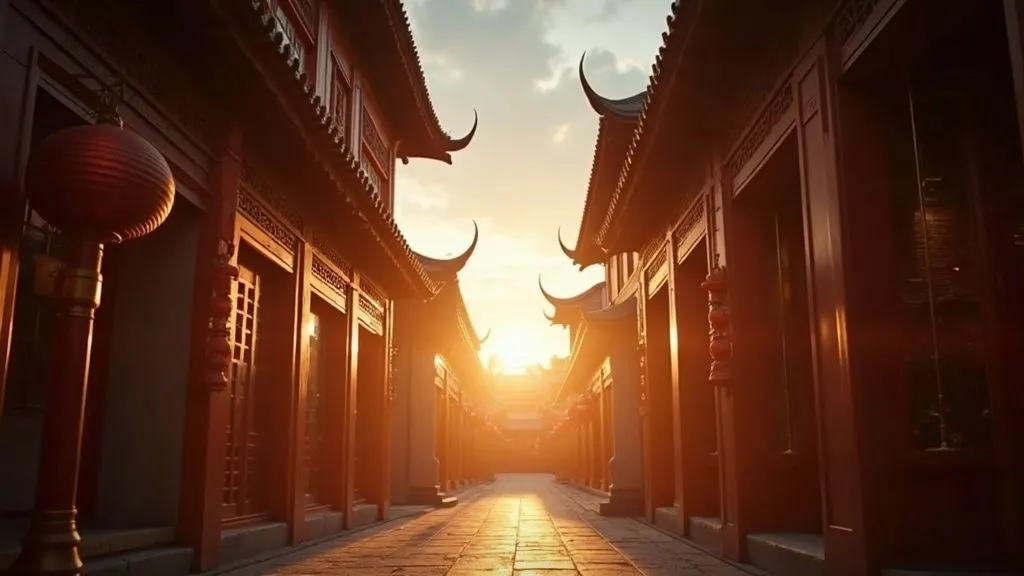 Traditional Chinese tea ceremony with beautiful teaware